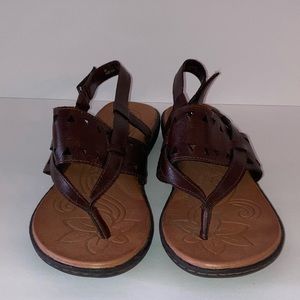 B.O.C. Brown Casual Strappy Sandals
